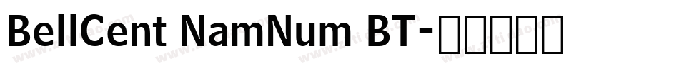 BellCent NamNum BT字体转换